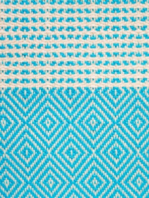 Stranddoek XXL - Hamamdoek XXL - Pestemal XXL Diamond Stripe turqoise