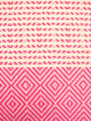 Stranddoek XXL - Hamamdoek XXL Diamond stripe roze