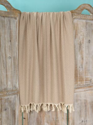 Hamamdoek - Stranddoek Sand beige