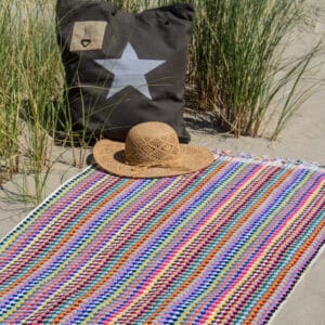 Stranddoek Pompom regenboog